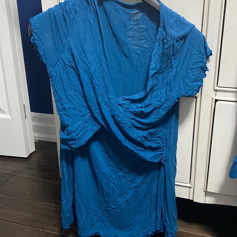 Kindred Bravely Nursing and Maternity PJ Teal size M